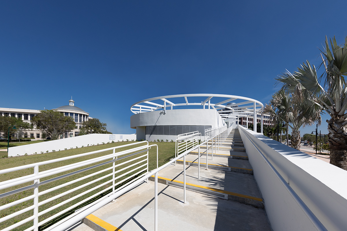 Architectural view of the Doral Cultural Center  Miami, FL